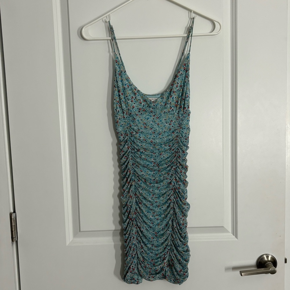 Urban Outfitters Blue Floral Mini Dress